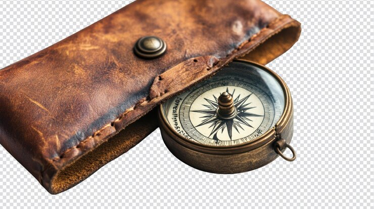 PSD explore el mundo con una brújula de metal de estilo vintage un accesorio de viaje perfecto para aventureros y exploradores que buscan navegar con estilo y precisión