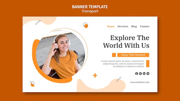 Explore o modelo de banner mundial