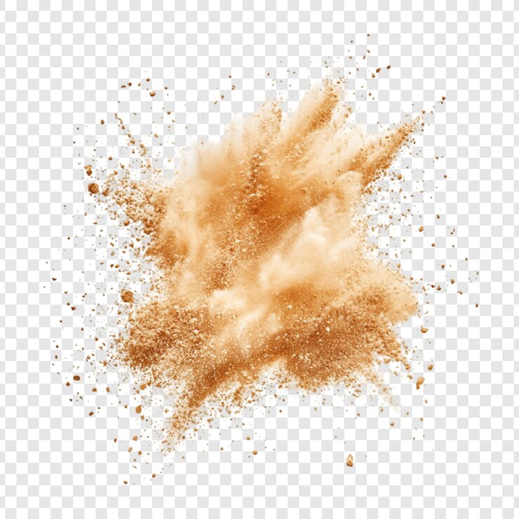 PSD explosión de arena marrón una explosión dinámica de textura y color
