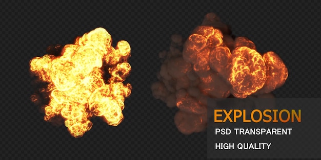 Explosión De Bomba Premium Psd