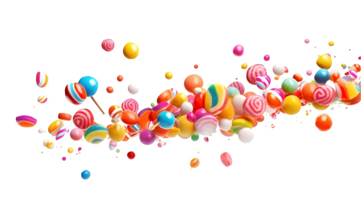 PSD une explosion de bonbons colorés