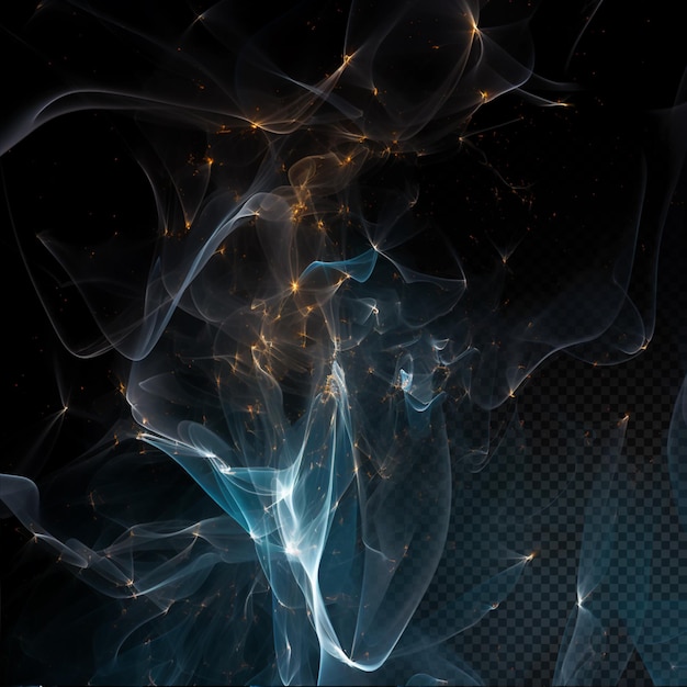 Explosión de color humo abstracto aislado 3d render