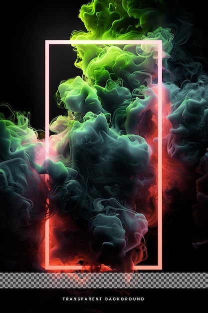 Explosión de humo de colores abstractos