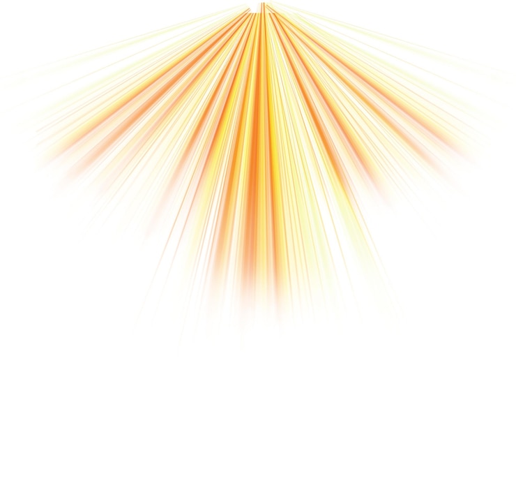 PSD une explosion de lumière rayonnante