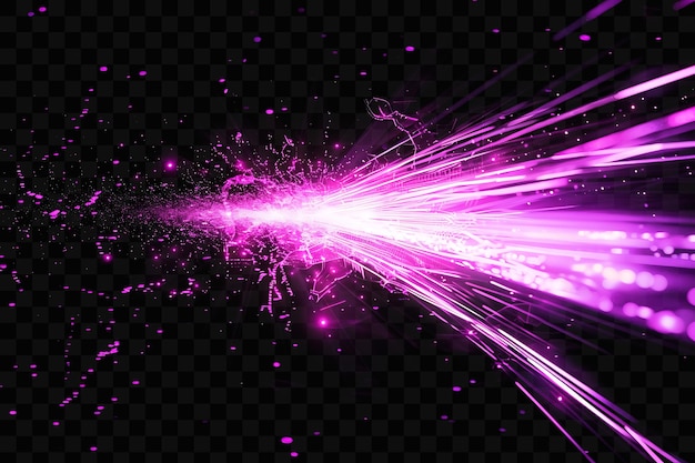 PSD une explosion de lumière violette