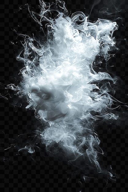 PSD explosión masiva con niebla etérea apariciones fantasmales y efectos especiales arte de superposición de fondo de la película fx