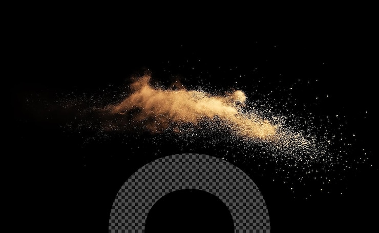PSD explosión de polvo y arena
