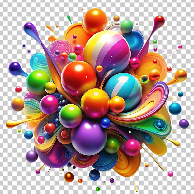 PSD explosion de poudre colorée poudre abstraite en gros plan poussière sur le fond explosion colorée peinture holi