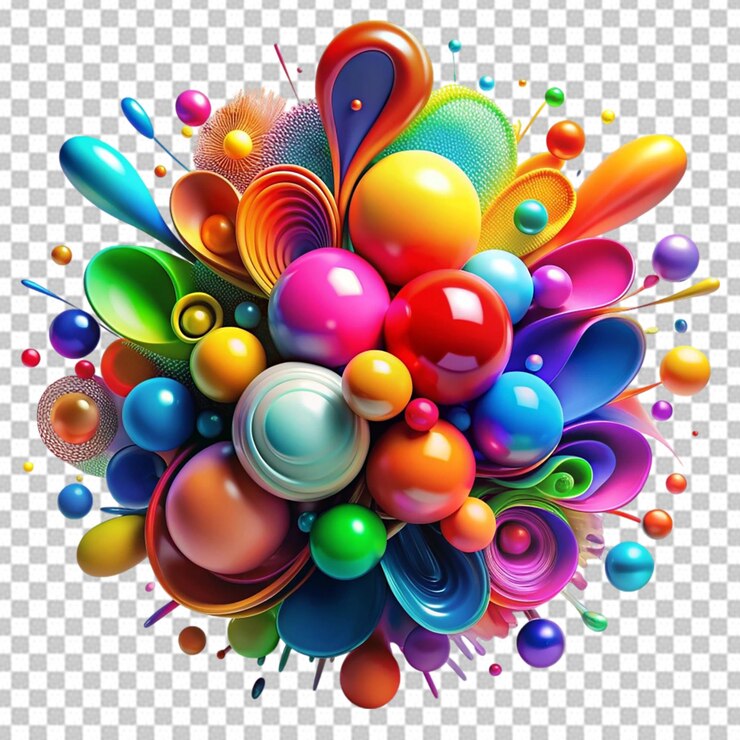 PSD explosion de poudre colorée poudre abstraite en gros plan poussière sur le fond explosion colorée peinture holi