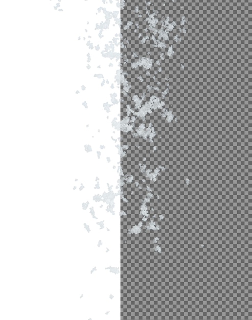 Explosion de sel volant cristaux grains blancs sels explosent vol abstrait nuage belle graine complète éclaboussure de sel dans l'air dessin d'objet de nourriture focalisation sélective congélation tiré fond noir isolé