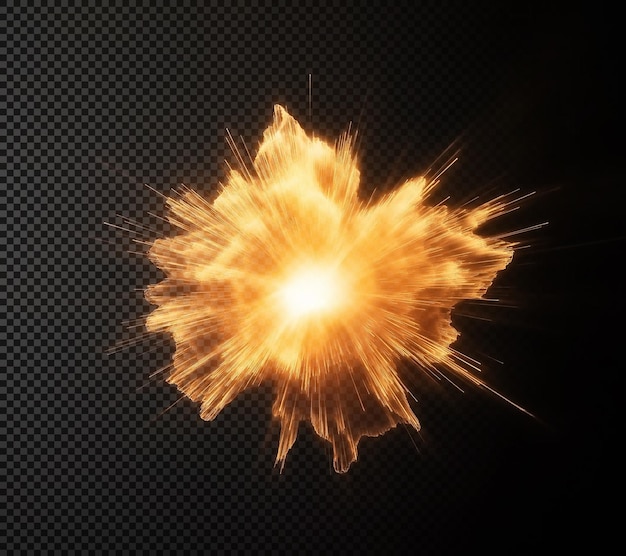 Explosiver Ausbruch von Energie und Licht