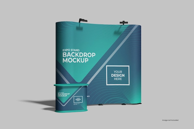 Expo-Stand-Hintergrund-Mockup