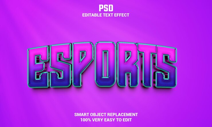 PSD exporta efecto de texto editable en 3d con fondo psd premium