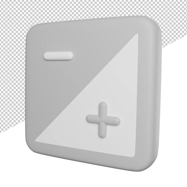 Exposição camera sign vista lateral ilustração do ícone de renderização 3d em fundo transparente