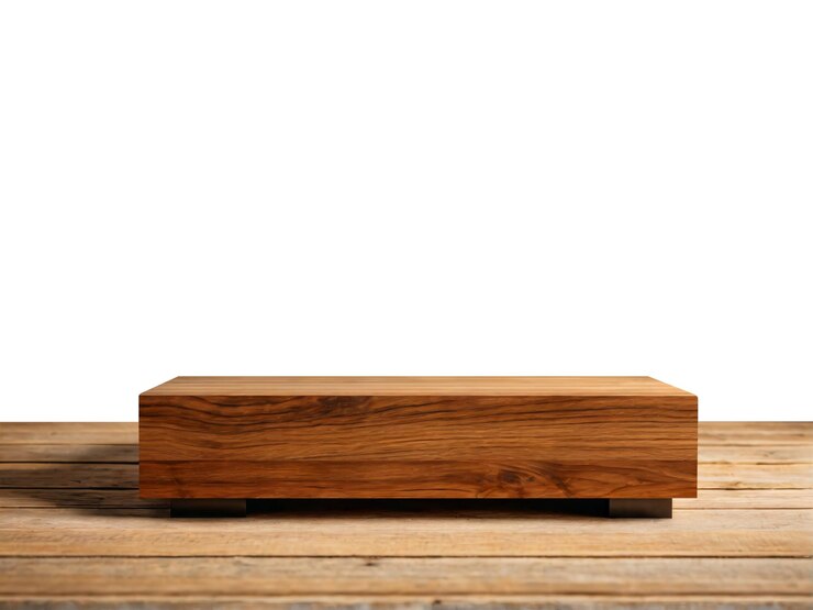 PSD exposición de productos de madera para cuidado cosmético, belleza y alimentos