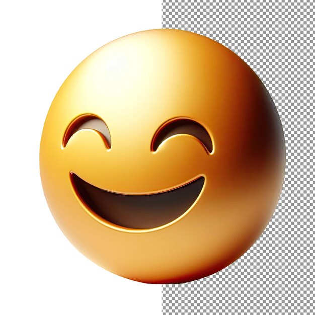 PSD expresión de emoticones 3d aislados en fondo png