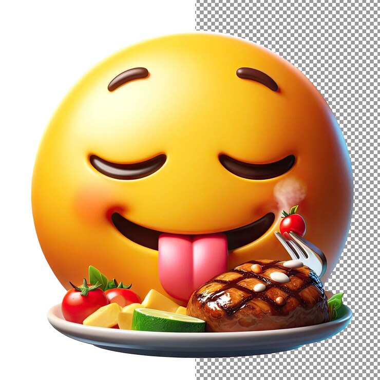 PSD expression elation isolado 3d emoji amarelo face em png background