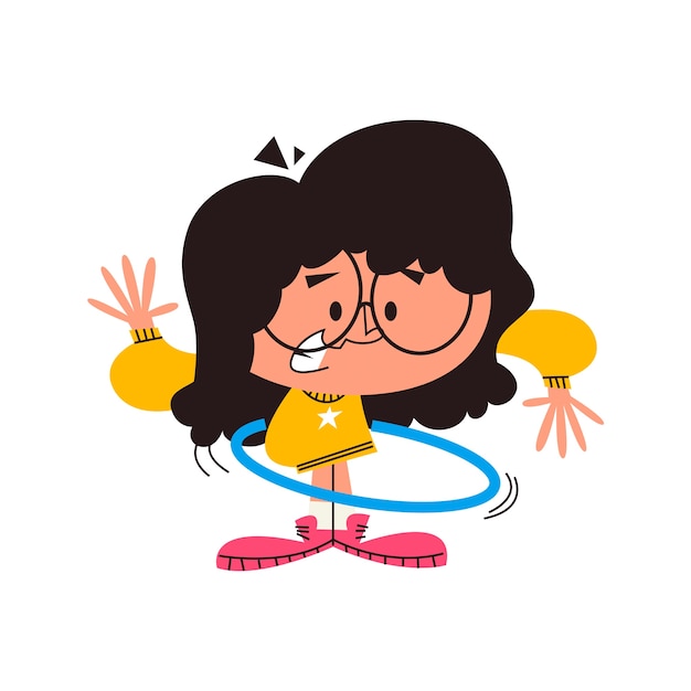 Expression de personnage de dessin animé dessinée à la main