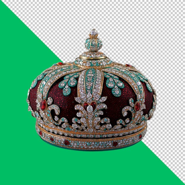 Exquisita corona de joyas símbolo real de poder y majestad