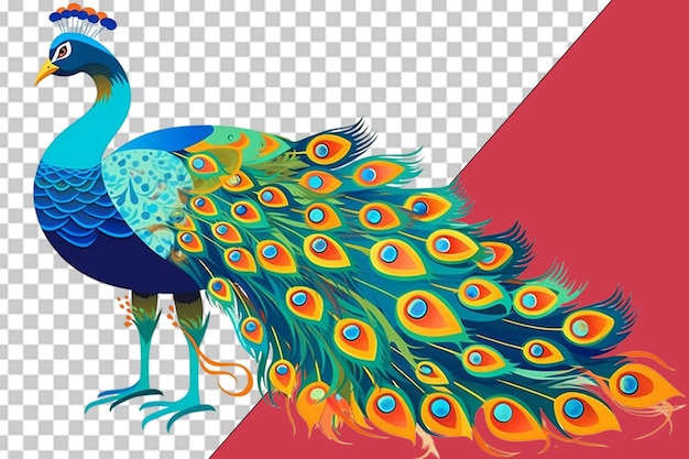 PSD el exquisito diseño de las plumas de pavo real