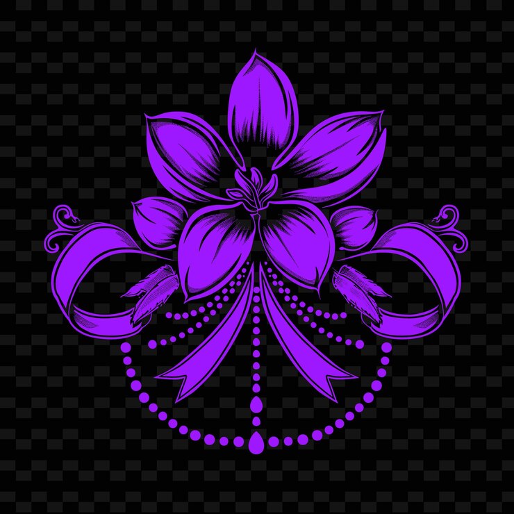 PSD el exquisito logotipo del símbolo de la magnolia con el diseño vectorial creativo de decora de la colección natural