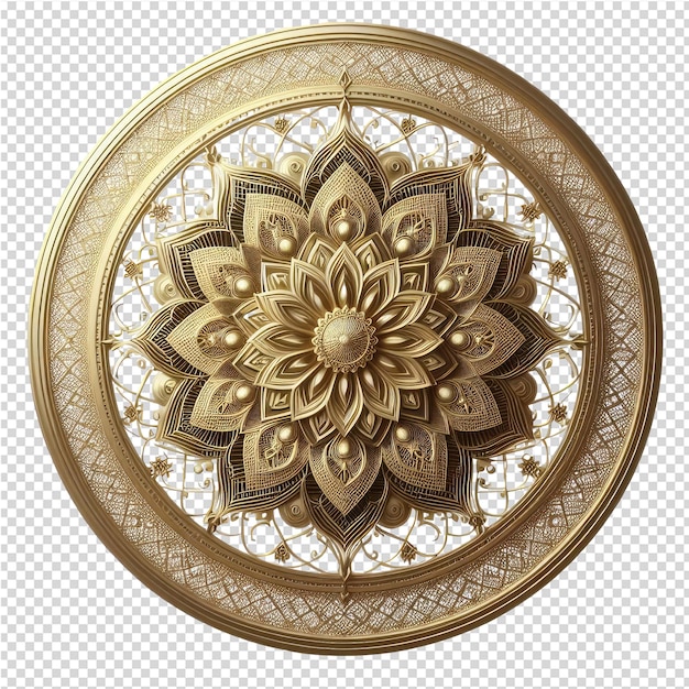 PSD exquisito mandala 3d una sinfonía de opulencia y elegancia