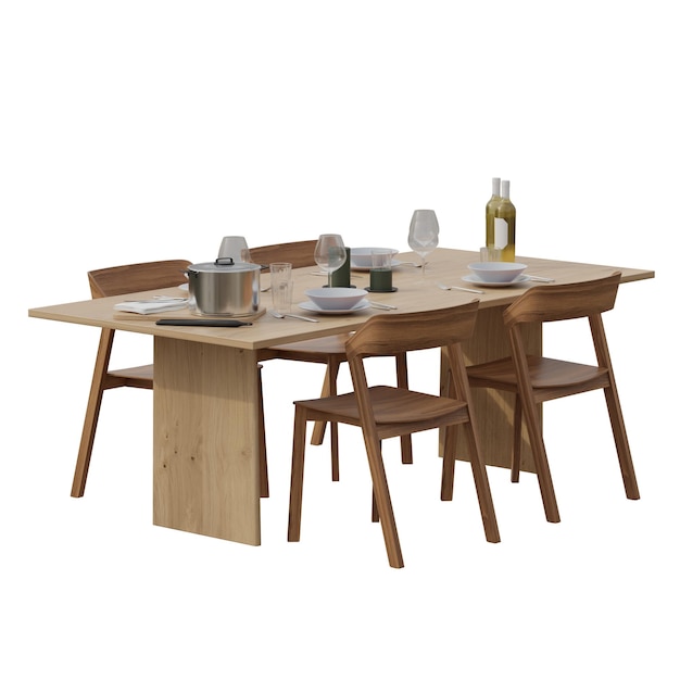 Extendable Wooden Dining Table