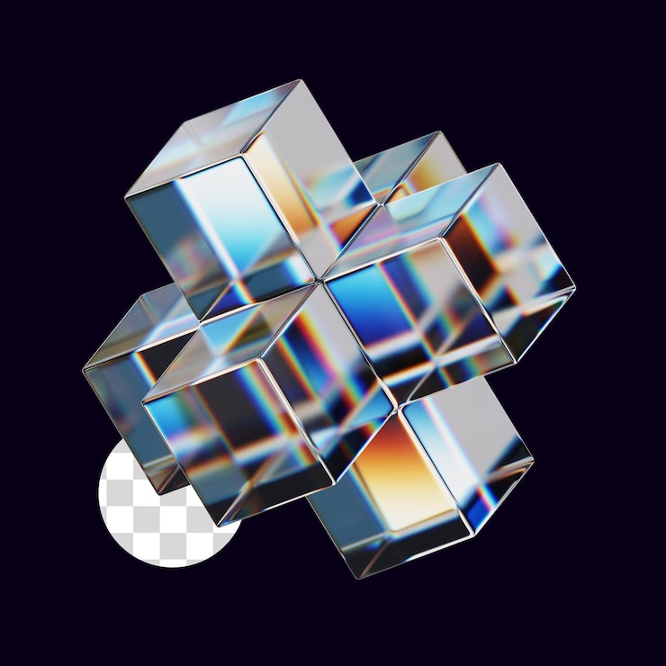 Extended Cube Face Dispersion Glass Element