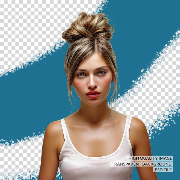 Extensiones de cabello 3d png clipart trasfondo aislado transparente