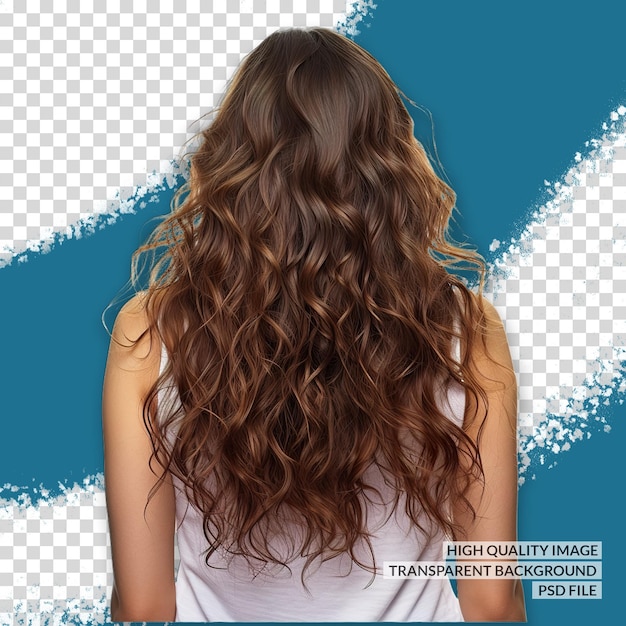 PSD extensões de cabelo 3d png clipart transparente fundo isolado