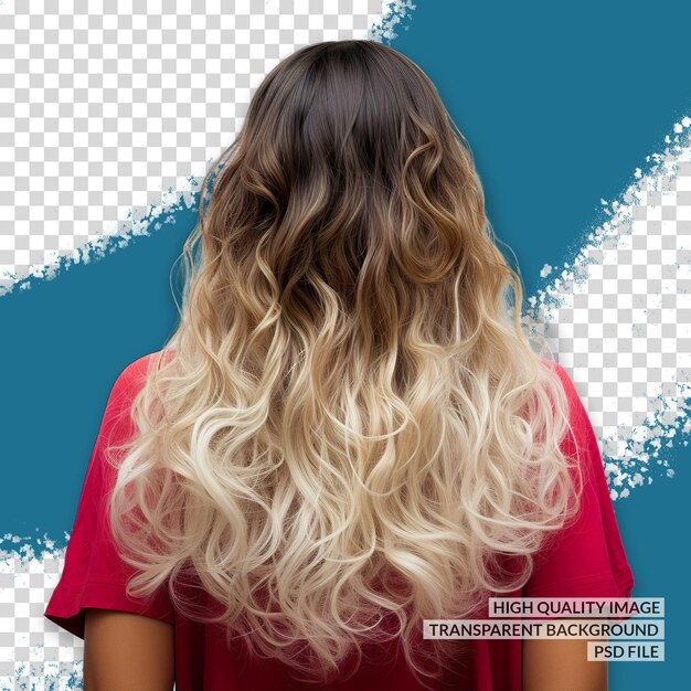 PSD extensões de cabelo 3d png clipart transparente fundo isolado