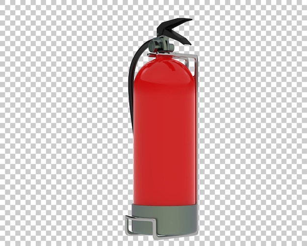 PSD extincteur sur fond transparent illustration de rendu 3d