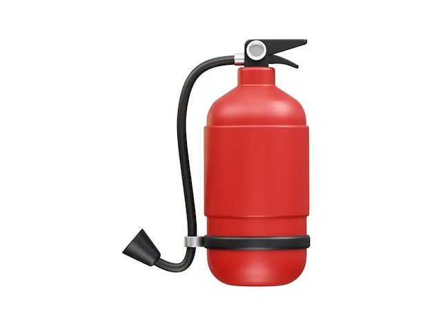 extintor de incêndio 3d ícone render