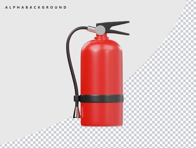 Extintor de incêndio vermelho