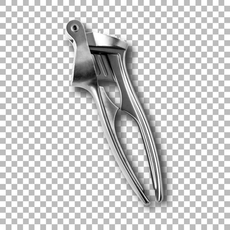 PSD extractor de ajo metalizado brillante