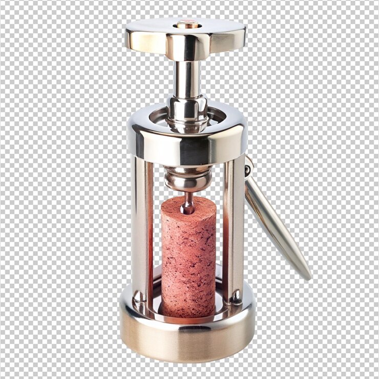 PSD extractor de corcho elegante aislado sobre un fondo transparente