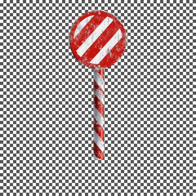 Extraño Un desvío navideño aislado sobre un fondo transparente