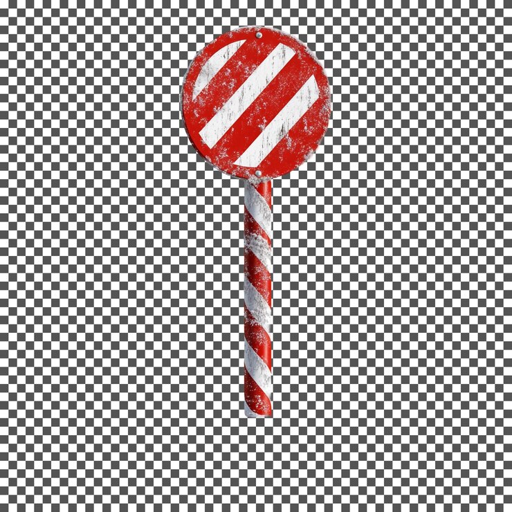 PSD extraño un desvío navideño aislado sobre un fondo transparente