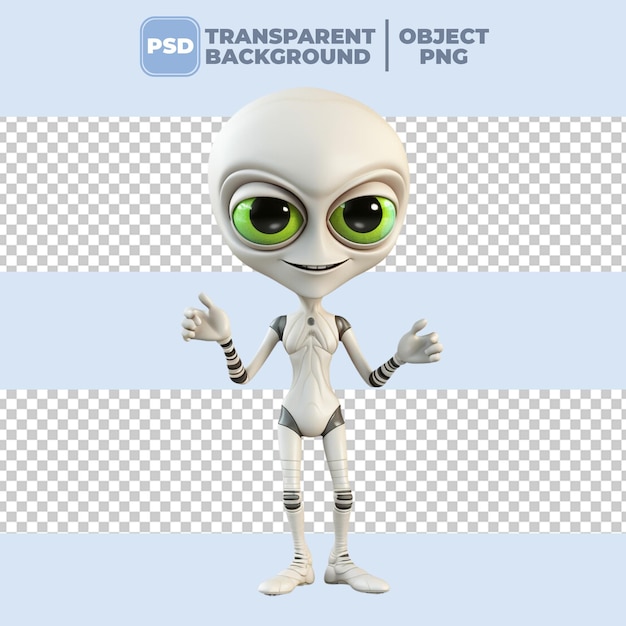 PSD extraterrestre d'halloween psd 3d