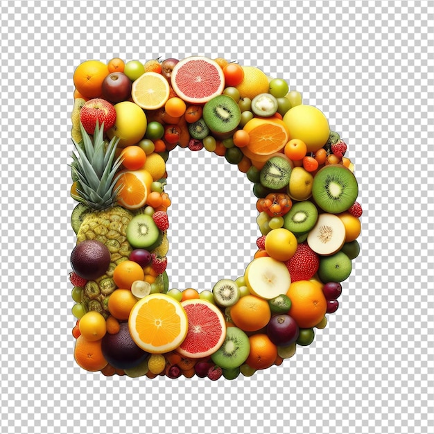 PSD extravagancia de frutas en abundancia png