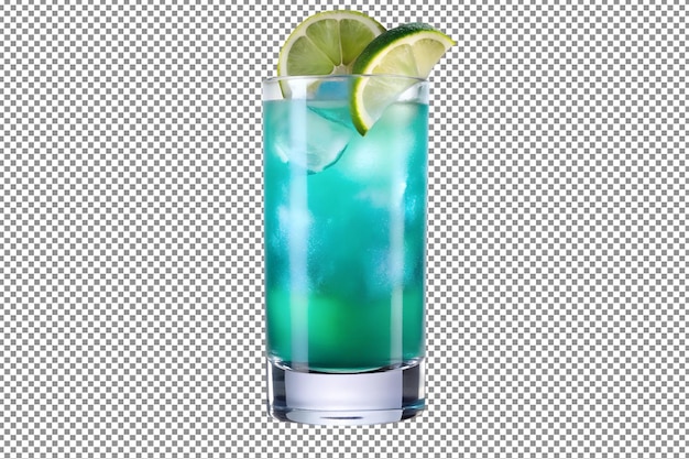 Extreme Frontansicht von Baja Blast Tequila Cocktail serviert