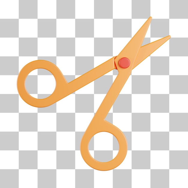 Eyelash Scissor Makeup Tool 3D Icon