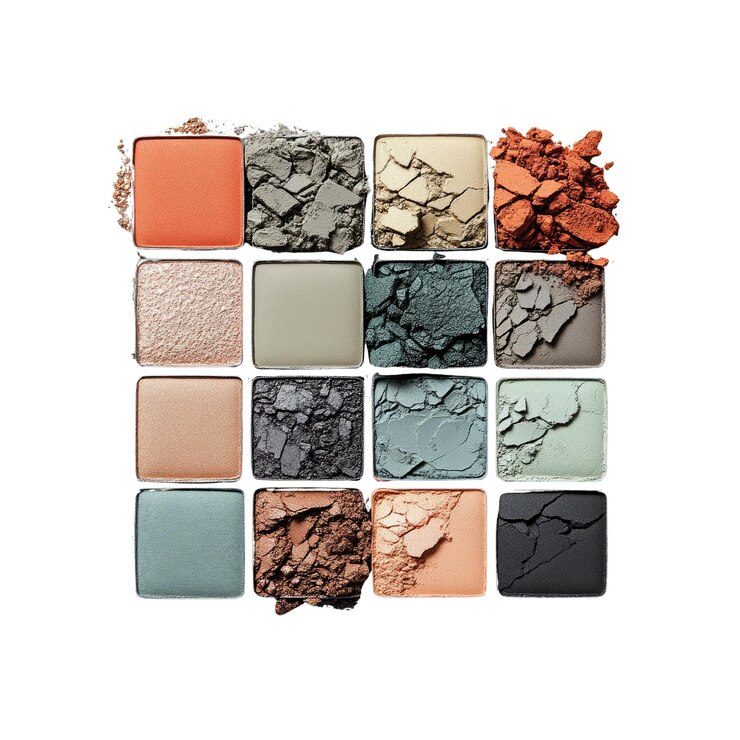 PSD eyeshadow palette with multiple shades
