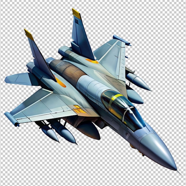 PSD f 15 jet sur fond transparent