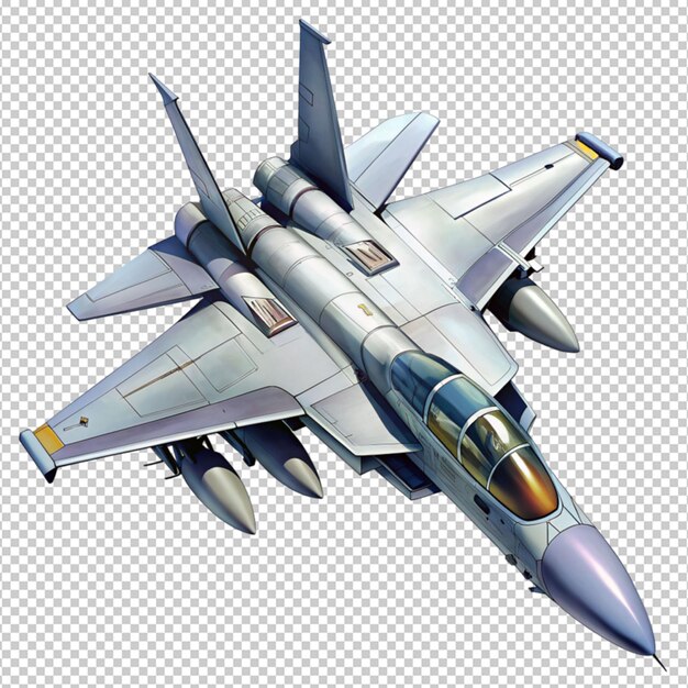 PSD f 15 jet sur fond transparent