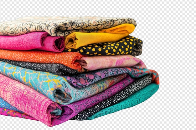 Fabric de coton élégant avec des motifs de texte inspirants Parfait pour les projets de bricolage avec isolé sur fond transparent