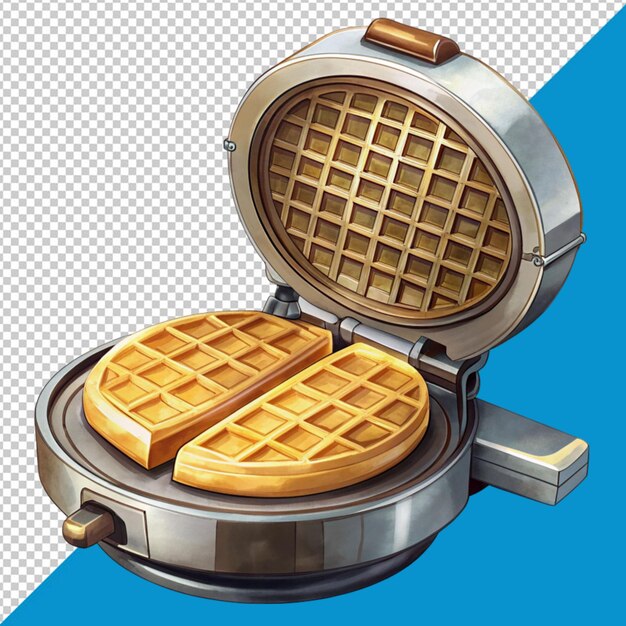 PSD fabricante de waffles en un fondo transparente