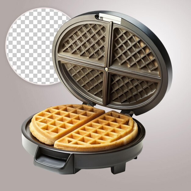 PSD fabricante de waffles en un fondo transparente