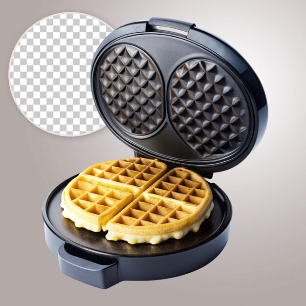 PSD fabricante de waffles en un fondo transparente