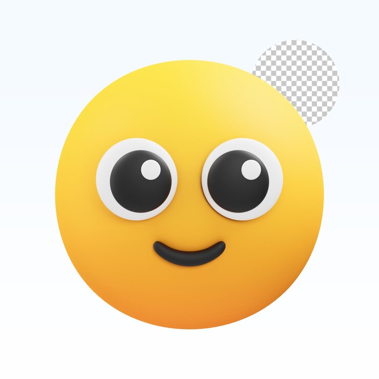 faccina felice emoji illustrazione 3d